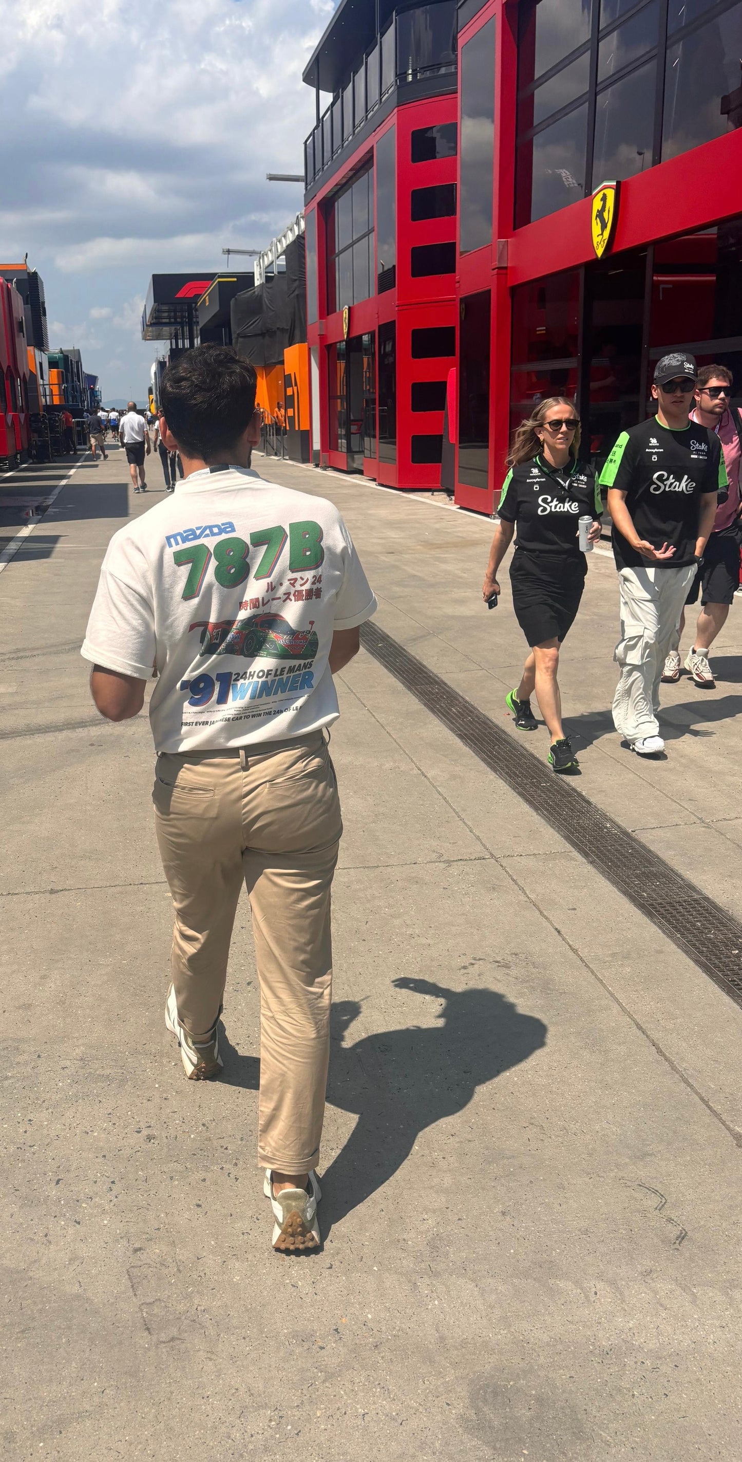 Mazda 787B t shirt paddock